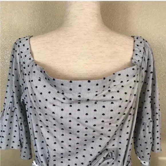 BananaRepublic off the shoulder polkadot dress, size medium  - Picture 8 of 10